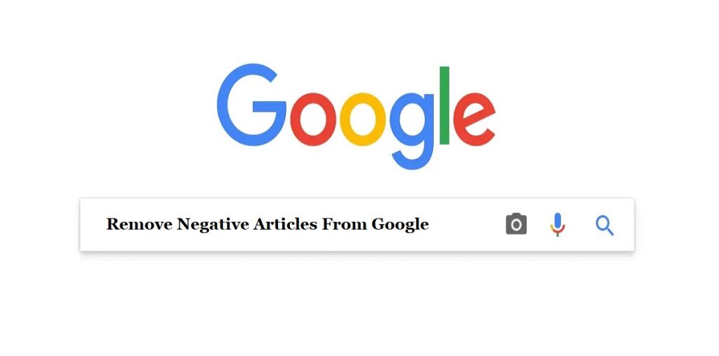 Remove Negative Articles From Google