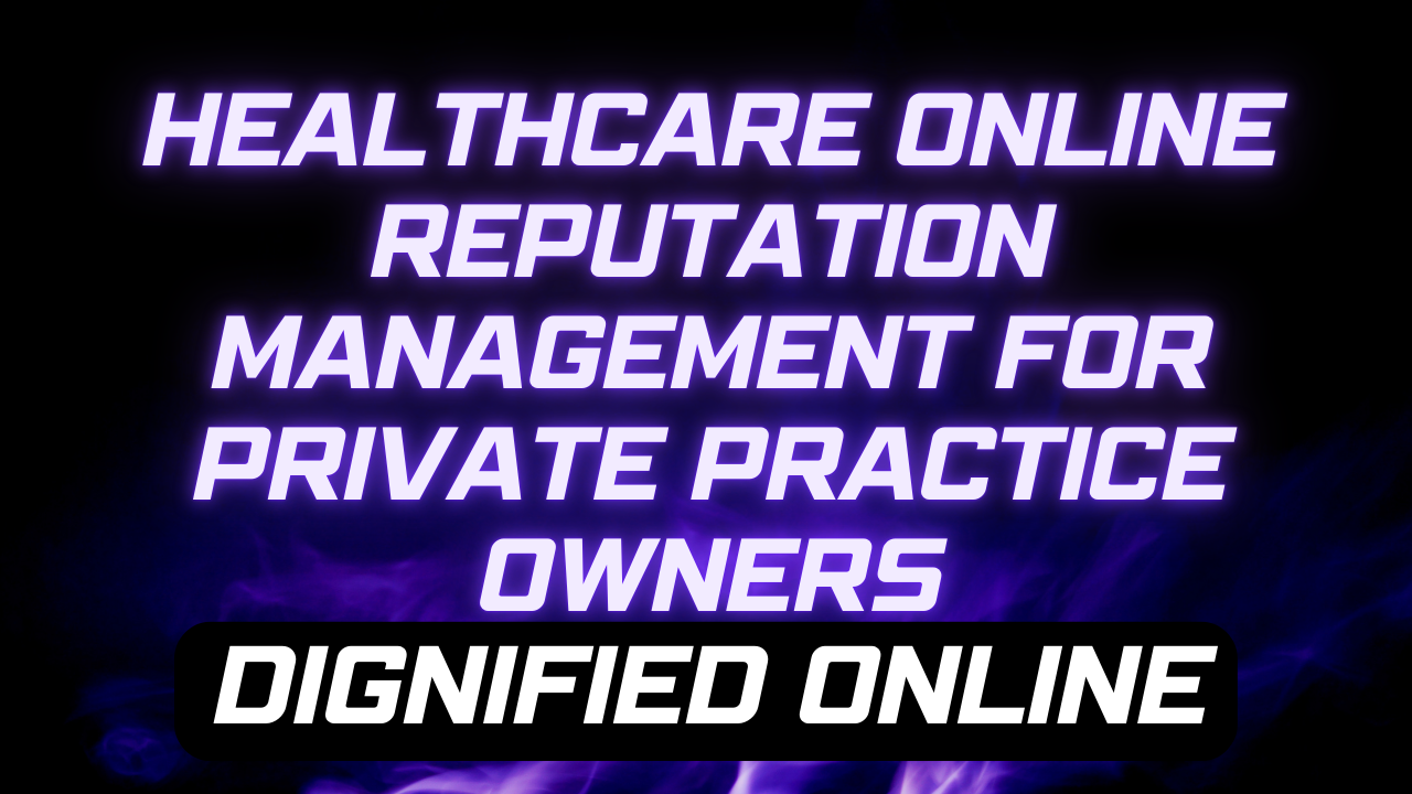 healthcare online reputation management